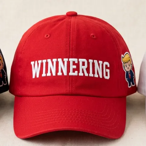 WINNERING Hat, a mockup photo.