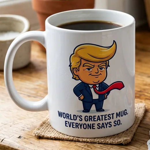 World's Greatest Mug, a mockup photo.