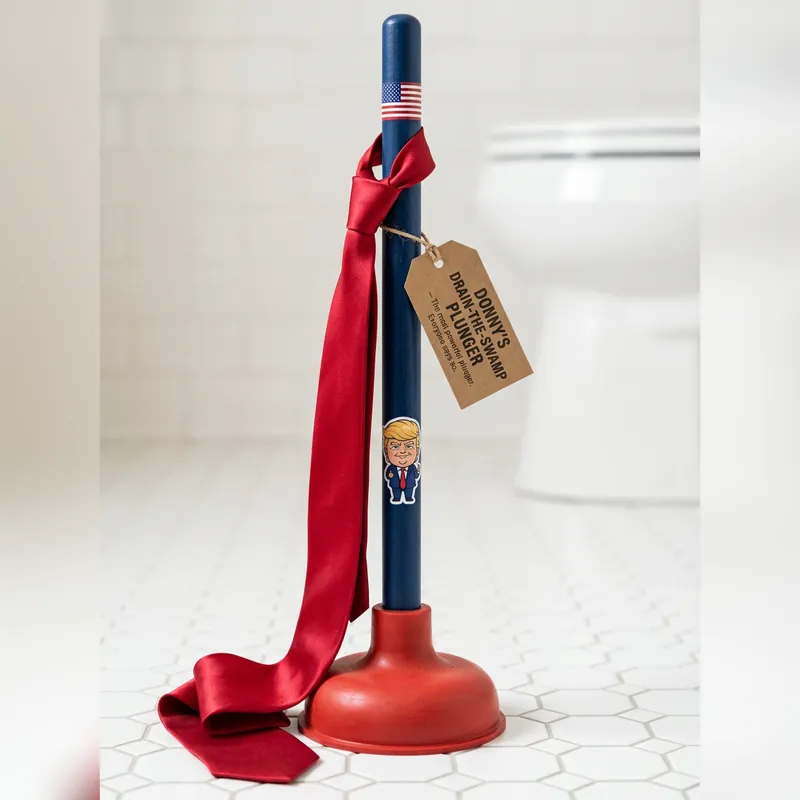 Drain-the-Swamp Plunger, a mockup photo.